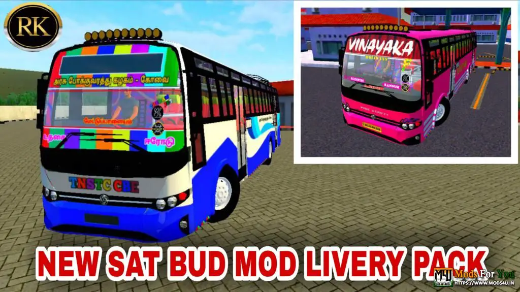 NEW SAT BUS MOD TNSTC SUPERFAST LIVERY BY RK