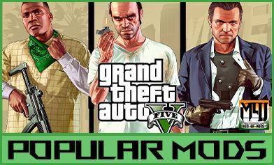 Grand Theft Auto V popular mods